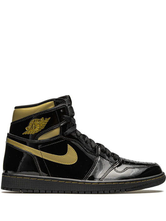 NIKE AIR JORDAN RETRO HIGH NERO LUCIDO METALLIC