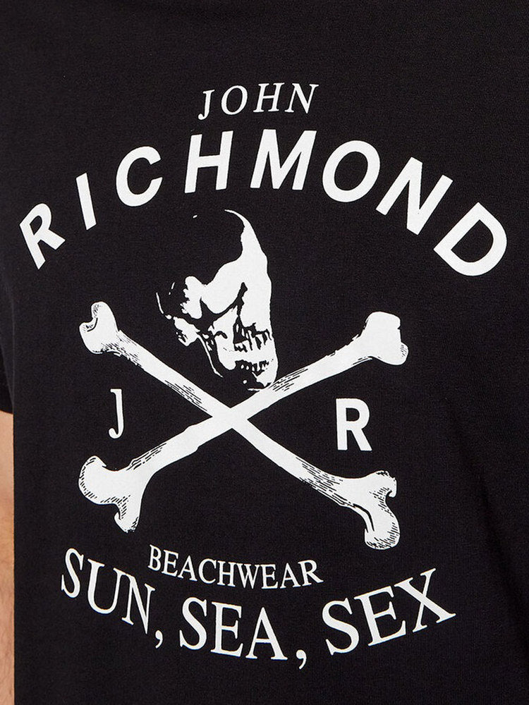 T-shirt Richmond da Uomo Nero NEW COLLECTION