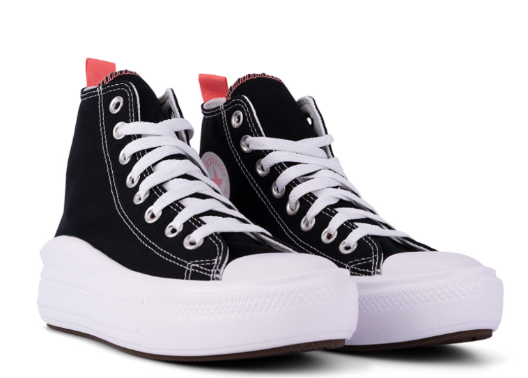 Converse Chuck Taylor All Star Move Black Pink Salt White