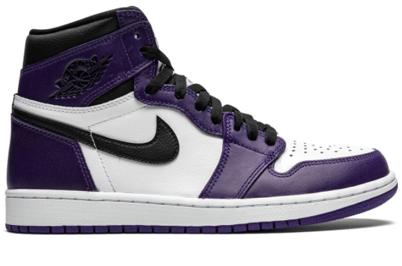 NIKE AIR  Jordan 1 Retro High Court Purple White