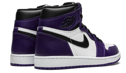 NIKE AIR  Jordan 1 Retro High Court Purple White