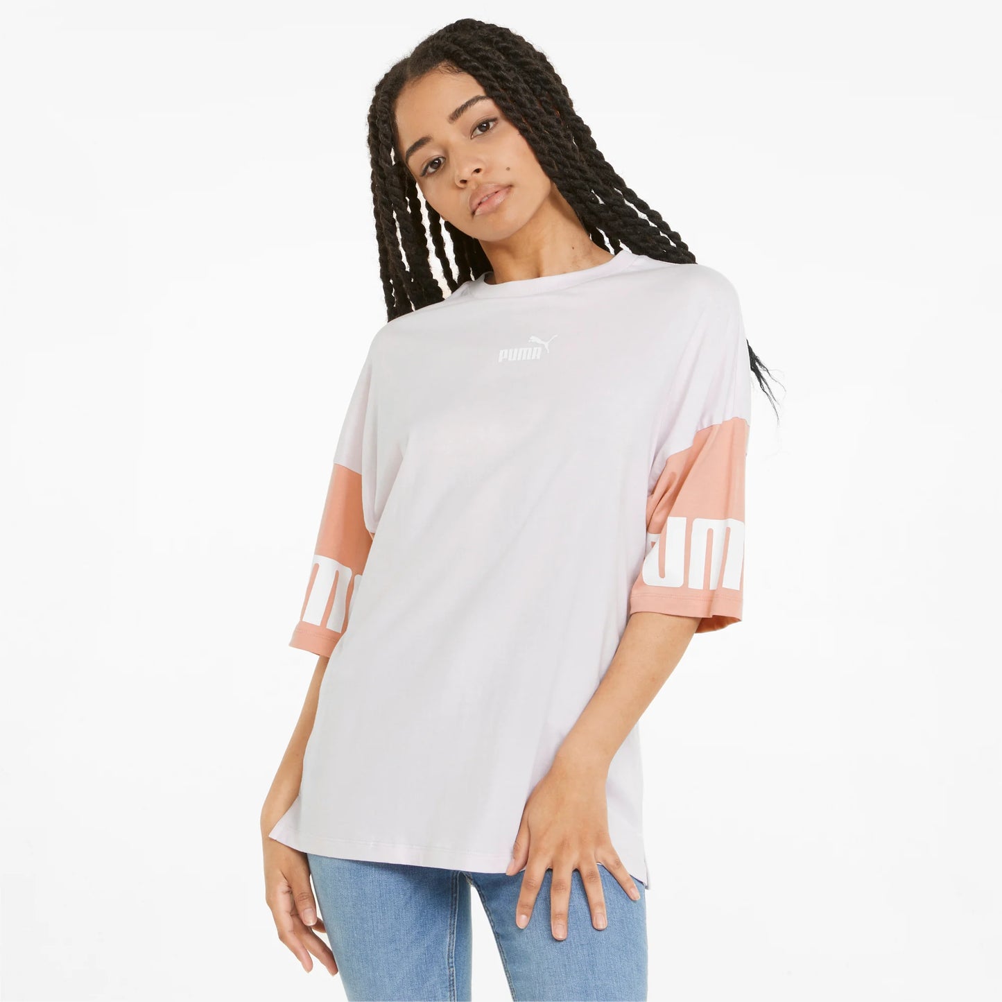 PUMA T-shirt Power a blocchi di colore da donna