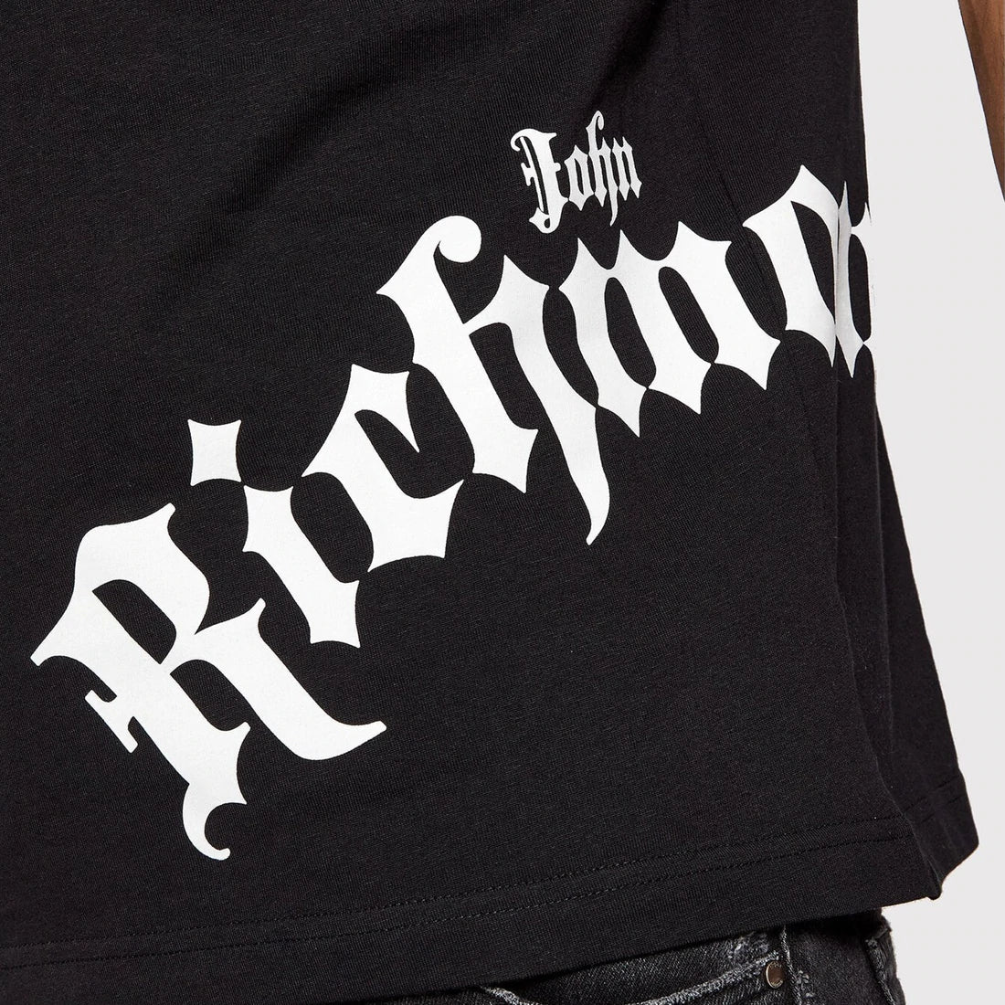 T-shirt JOHN RICHMOND stampa laterale nero NEW COLLECTION