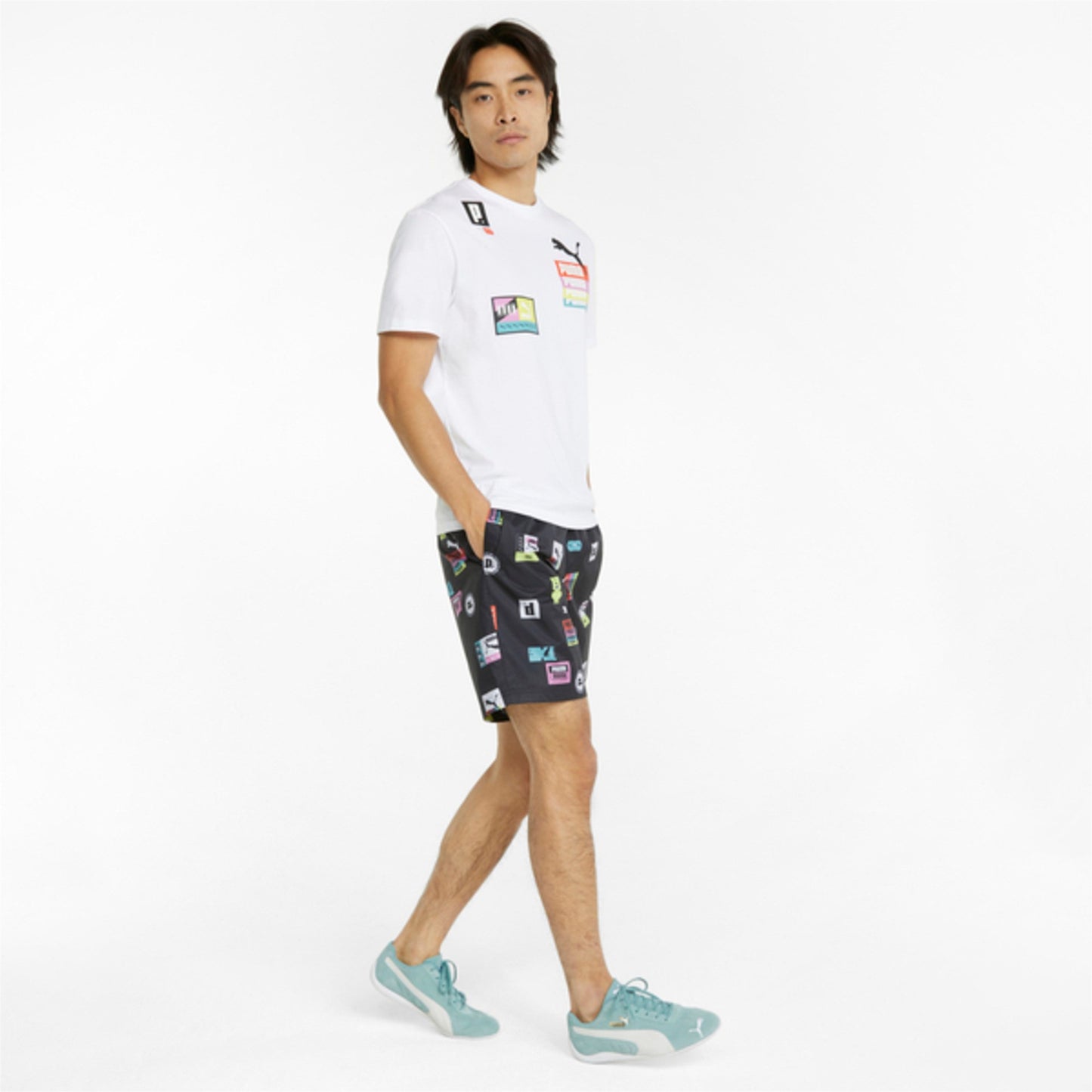 PUMA Shorts Brand Love Printed Uomo