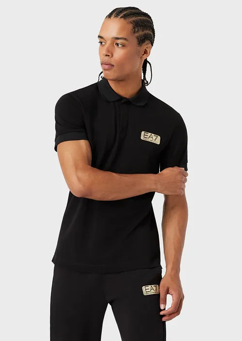 EA7 Gold Label Polo in cotone NEW COLLECTION