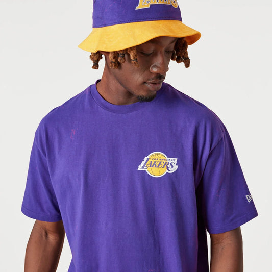 T-Shirt LA Lakers Washed Team Logo Viola