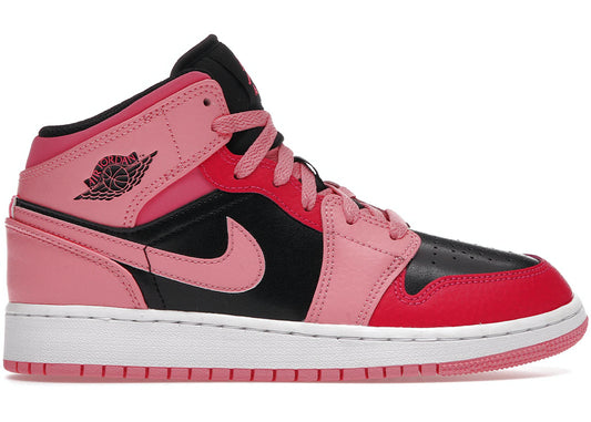 AIR JORDAN 1 MID (GS) 'CORAL CHALK'