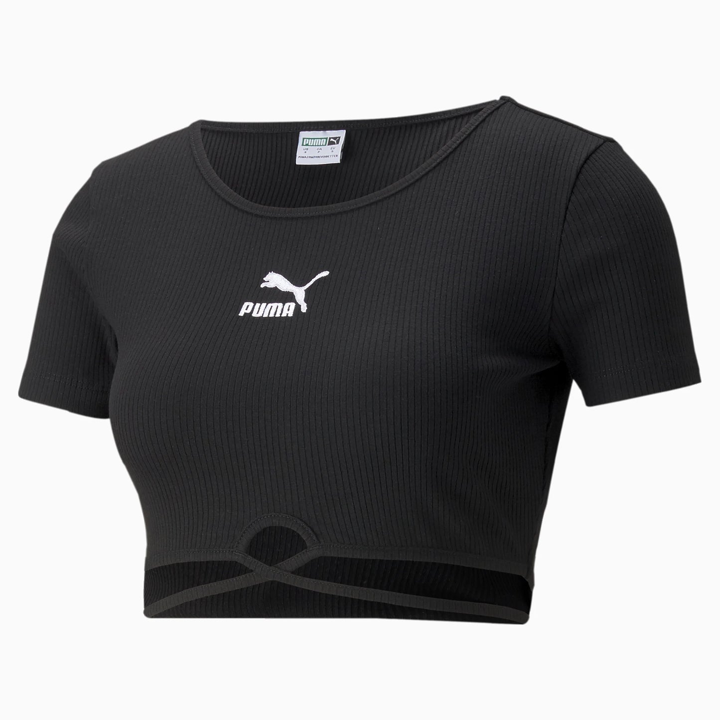 PUMA T-shirt Classics a coste da donna