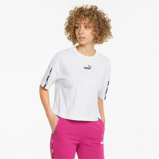 PUMA T-shirt corta Power Tape da donna