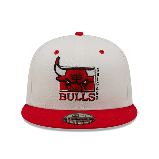 Cappellino 9FIFTY Snapback Chicago Bulls NBA Logo Bianco