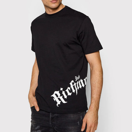 T-shirt JOHN RICHMOND stampa laterale nero NEW COLLECTION